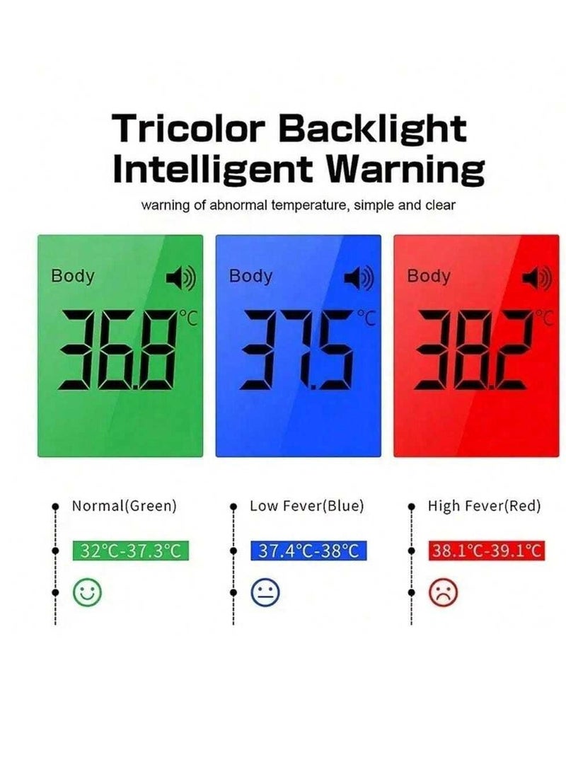 إسكدنيا مقياس حرارة الجبهة الرقمي بالأشعة تحت الحمراء بدون تلامس للبالغين والأطفال مع إنذار الحمى ووظيفة الذاكرة وشاشة LCD - Image 3