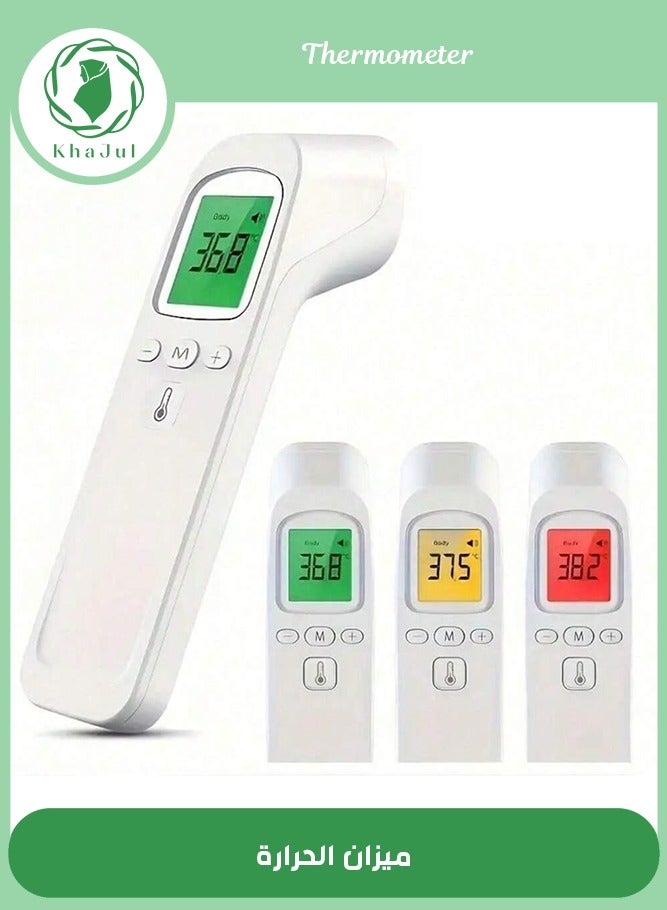 إسكدنيا مقياس حرارة الجبهة الرقمي بالأشعة تحت الحمراء بدون تلامس للبالغين والأطفال مع إنذار الحمى ووظيفة الذاكرة وشاشة LCD - Image 1