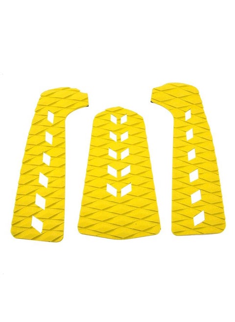 EVA Anti slip Stomp Pad with Squarea Hole for Surfboard Shortboard Longboard Skimboard(yellow)
