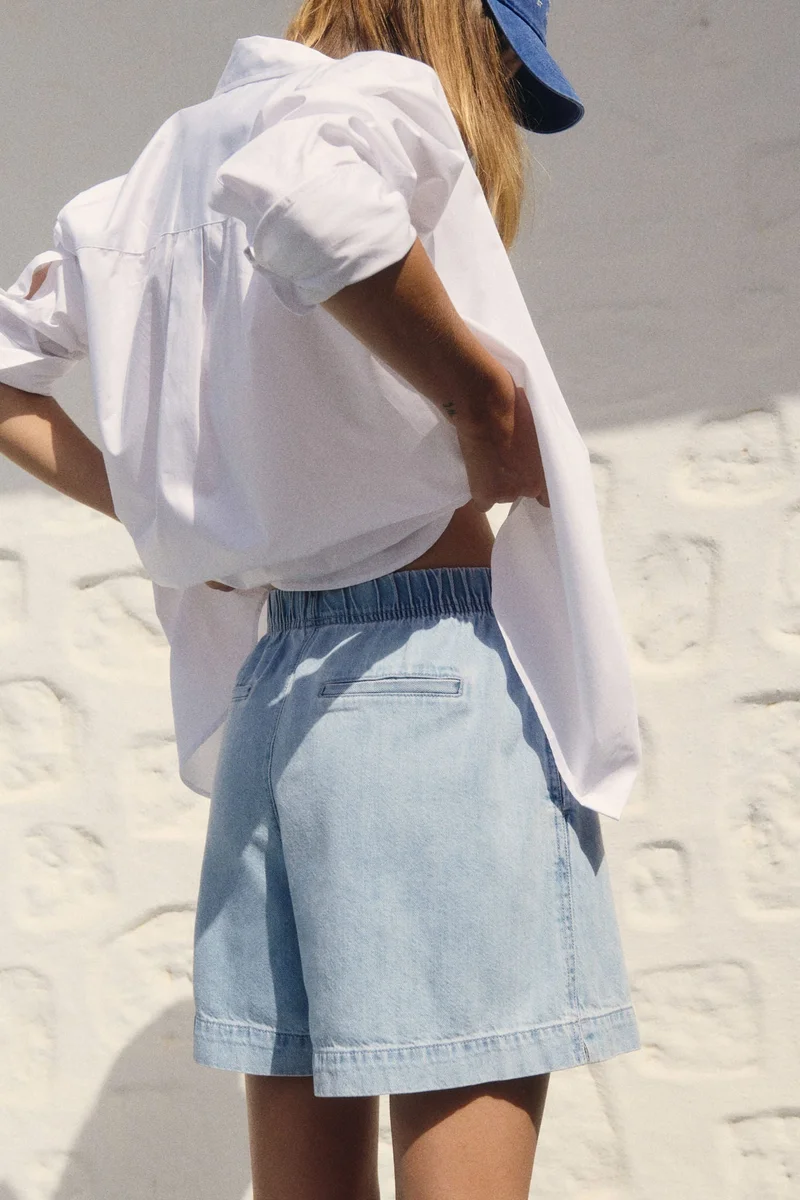 H&M Denim pull-on shorts