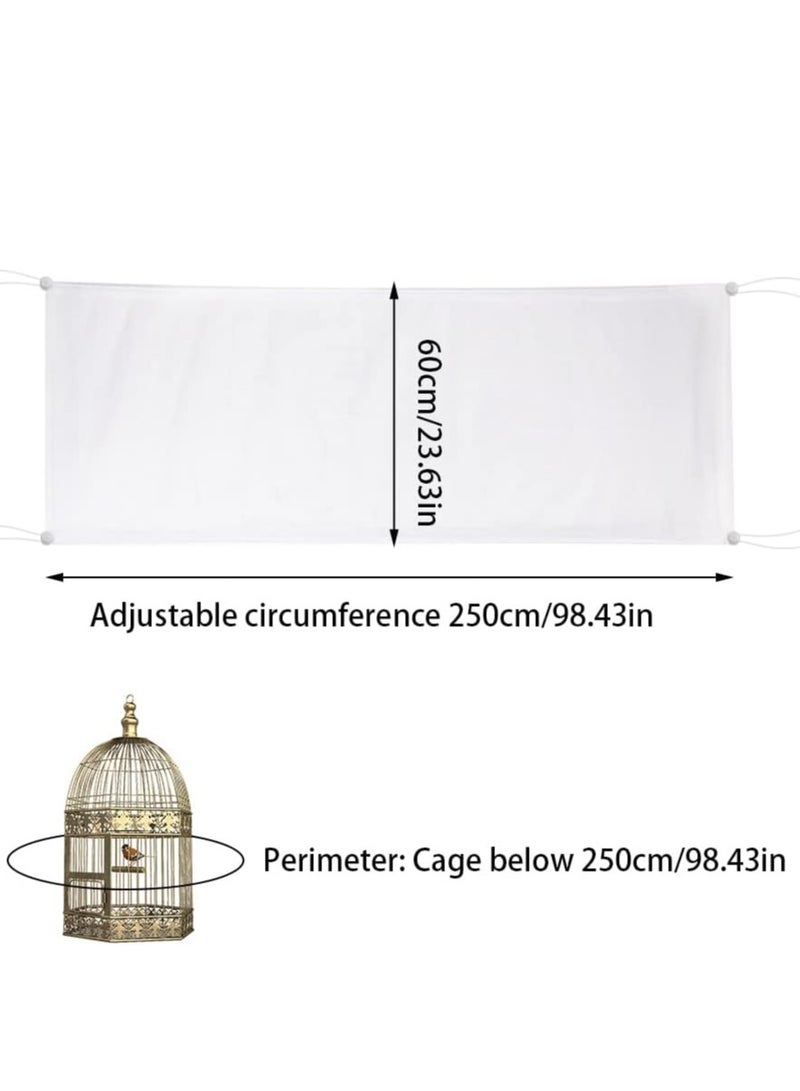 جنرال شبكة قفص الحيوانات الأليفة المرنة وصيد البذور من White Bird Cage Net and Seed Catcher  - Image 3