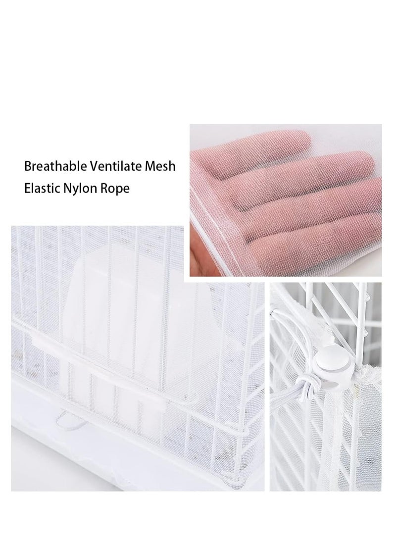 جنرال شبكة قفص الحيوانات الأليفة المرنة وصيد البذور من White Bird Cage Net and Seed Catcher  - Image 5