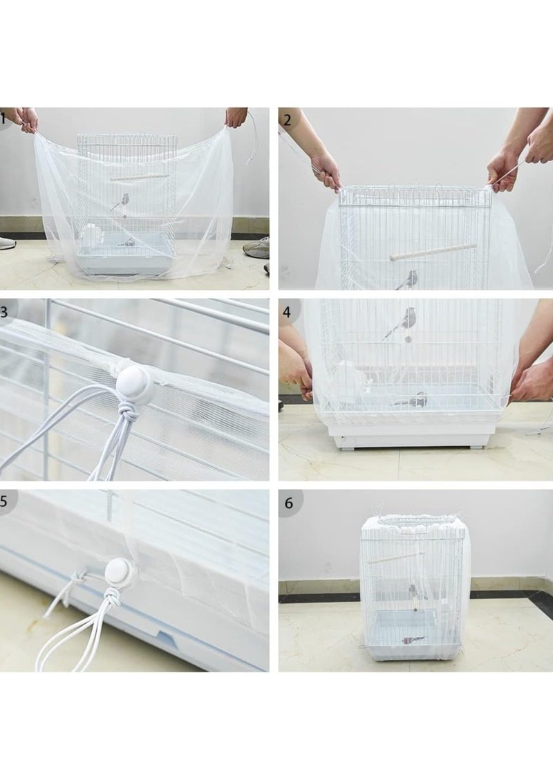 General - Elastic Pet Cage Netting Seed Catcher by White Bird Cage Net and Seed Catcher - Image 1