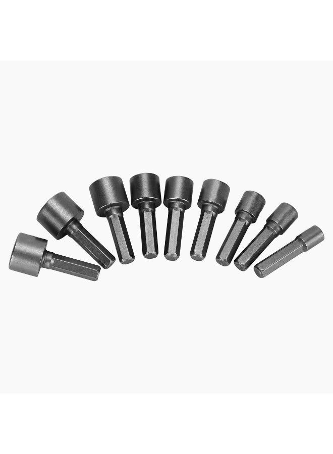 HORUSDY 9Pcs Nut setter Set 5mm - 13mm - Hex Shank Magnetic Nut Driver Bit Kit, Chrome Vanadium Steel Socket Adapter for Electric Drill, Power Screwdrivers & Impact Use SDY-94168 - Image 1