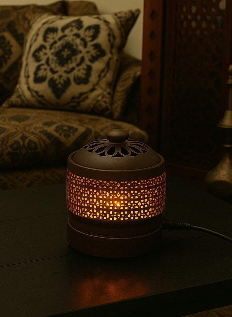 Bluejw 110V Electronic Aromatherapy Incense Burner Incense Powder Fragrance Timer Temperature-Regulated Heating Electric Lavender Incense Burner Incense Incense Incense Smoker - Image 3