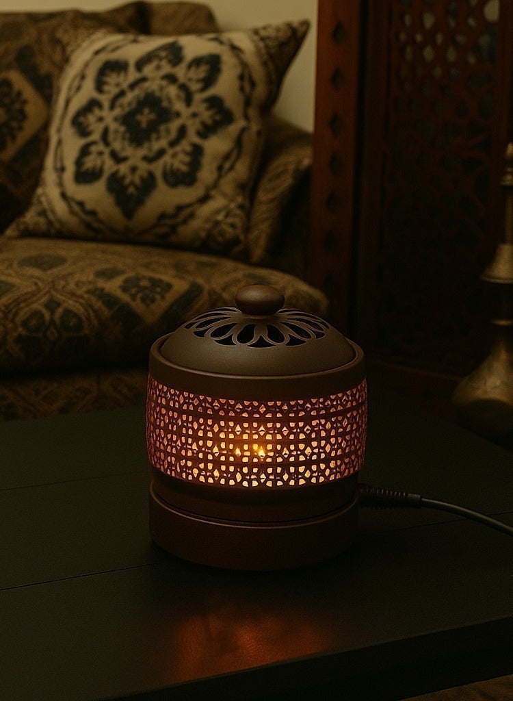 Bluejw 110V Electric Aromatherapy Incense Burner, Timer & Temperature-Regulated Heating Fragrance Diffuser for Incense Powder, Lavender Electric Incense Burner - Image 4