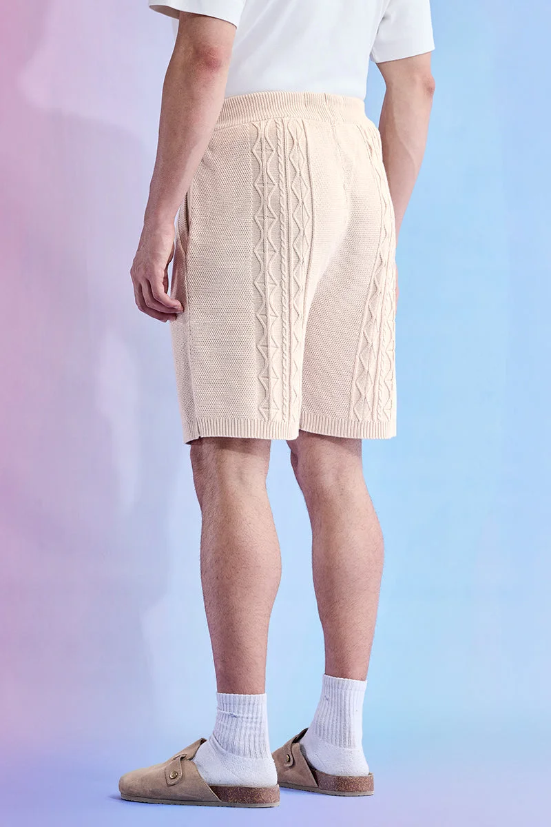 Snitch  Utopia Relaxed Fit Knitted Shorts for Men | Best Price UAE