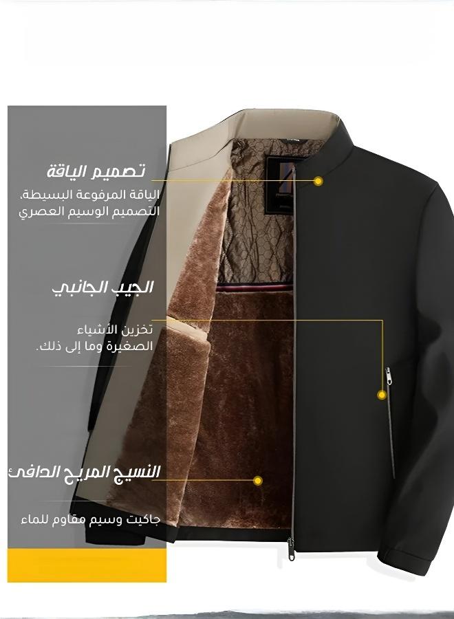 Men's Thick Insulated Jacket for a Distinguished Look - Image 3
