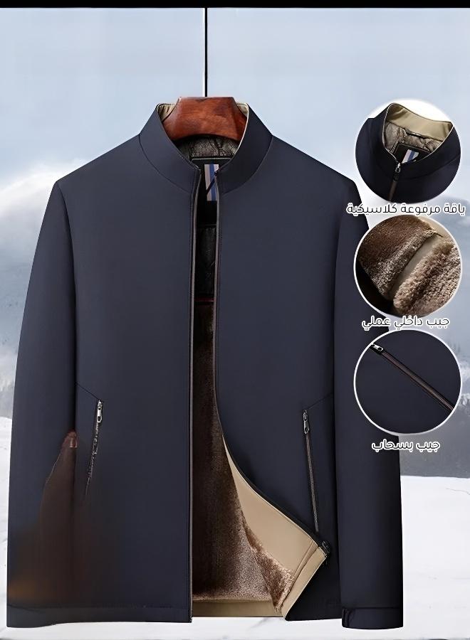 Men's Thick Insulated Jacket for a Distinguished Look - Image 2