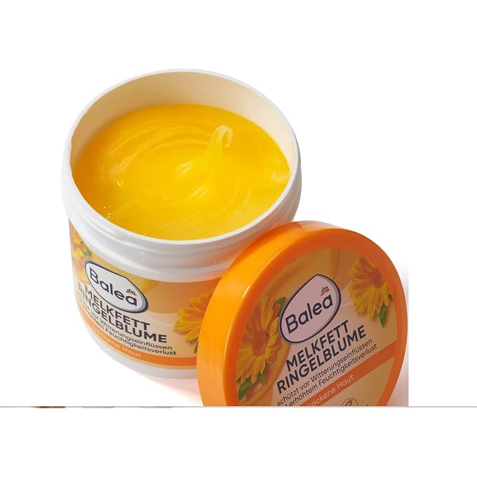 balea Milking Fat Marigold 250 ml - Intensive Skin Care for Dry and Stressed Skin - With Marigold Extract - Protective Care for Body and Hands - Image 2