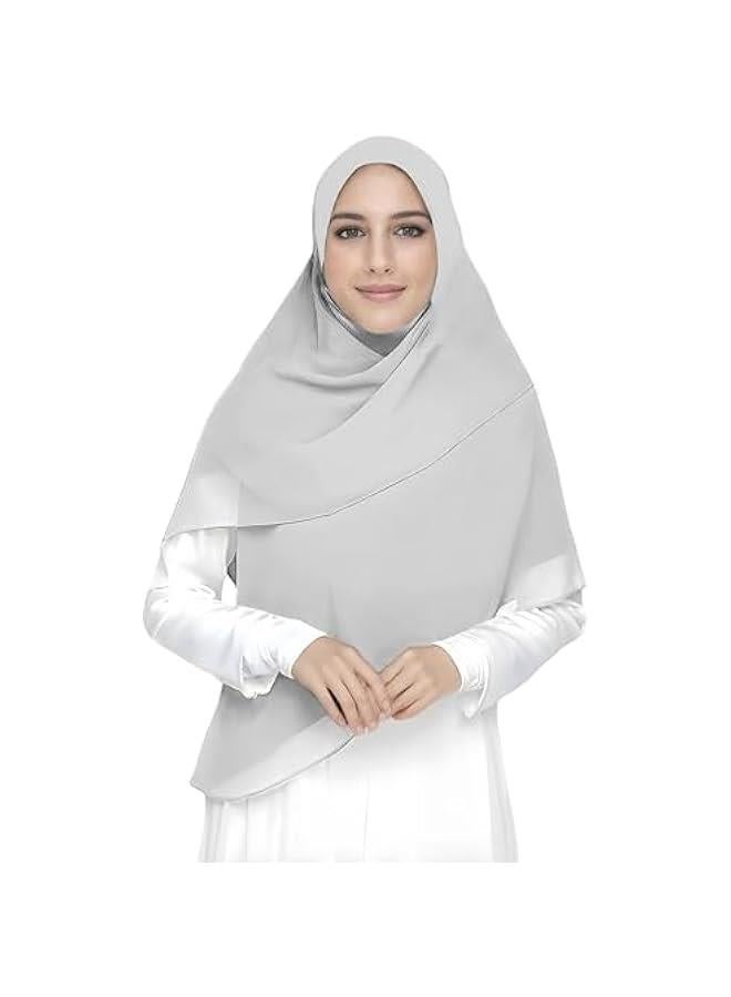 Arabest High-quality Chiffon Hijab Scarf Square 58'' x 58'' for Muslim Women