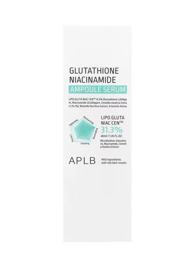 APLB - Glutathione Niacinamide Ampoule Serum  1.35 fl oz (40 ml) - Image 1