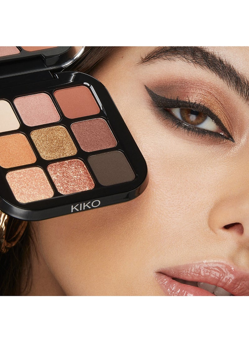 KIKO MILANO - Glamour Multi Finish Eyeshadow Palette 02 Earth Tones - Image 1