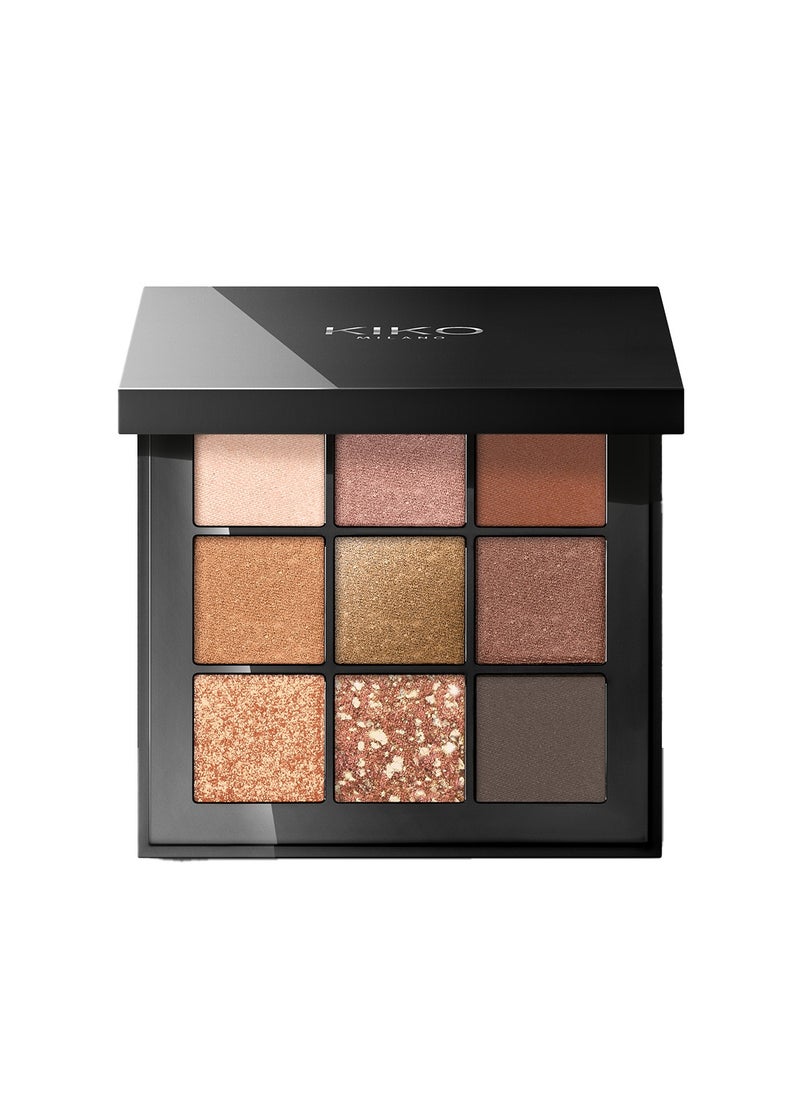 KIKO MILANO - Glamour Multi Finish Eyeshadow Palette 02 Earth Tones - Image 1