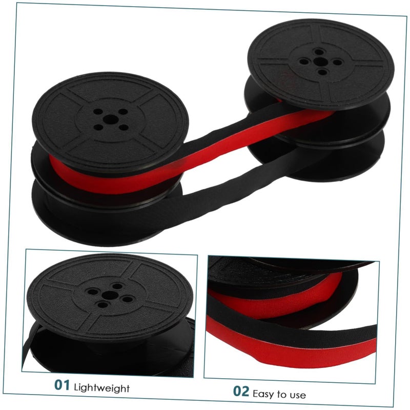 2Pcs Vintage Typewriter Ink Ribbon Replacement Pack Red Black Dual Spool - Image 4