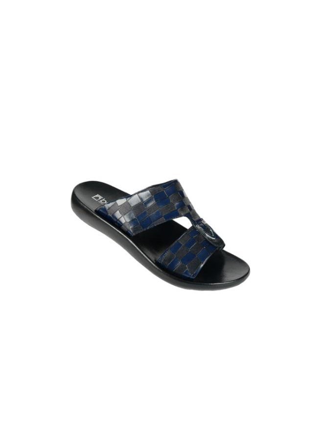 barjeel uno - 008-3556 Barjeel Mens Arabic Sandals 63092 Navy - Image 1