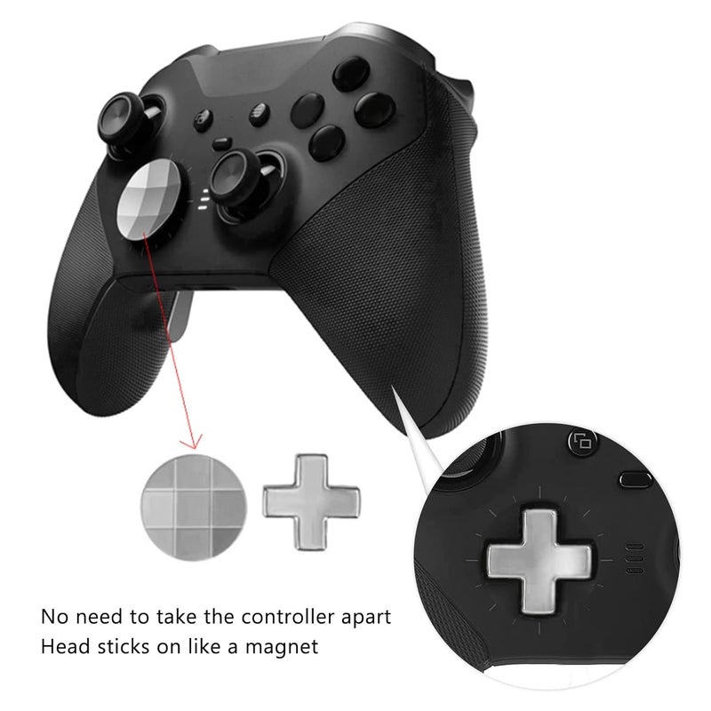 13 in 1 Metal Thumbsticks for One Series 2,Metal Mod 6 Swap Joystick,Paddles,D Pads,for Elite Series 2 Controller Accessory Parts,Game Accessory Replacement - Image 3