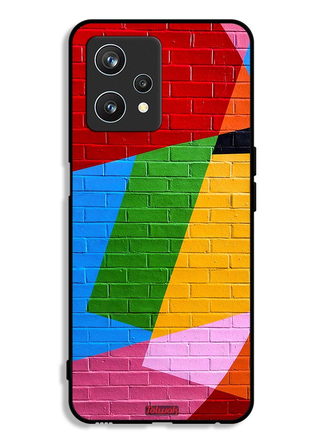 Tolwak Realme 9 Pro Protective Case Cover Colorful Wall Painting - Image 1