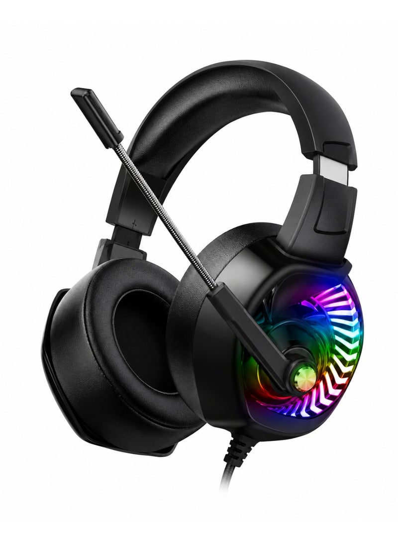 سماعة رأس ستيريو للألعاب مزودة بميكروفون لأجهزة PS4/PS5/XOne/XSeries/NSwitch/PC - سلكية - Image 3