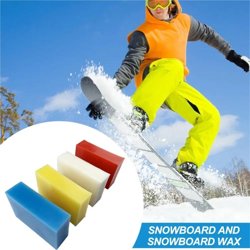 Universal Red Ski Wax 4 Pcs All Temperature Snowboard Racing Accessories - Image 4