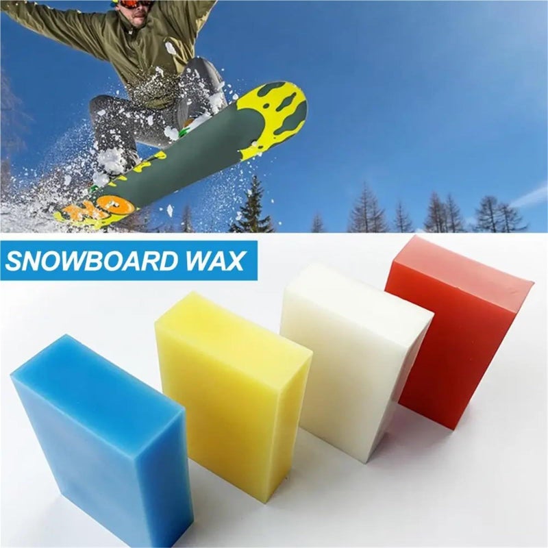 Universal Red Ski Wax 4 Pcs All Temperature Snowboard Racing Accessories - Image 5