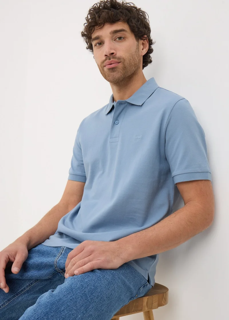 Matalan Light Blue Solid Polo Shirt