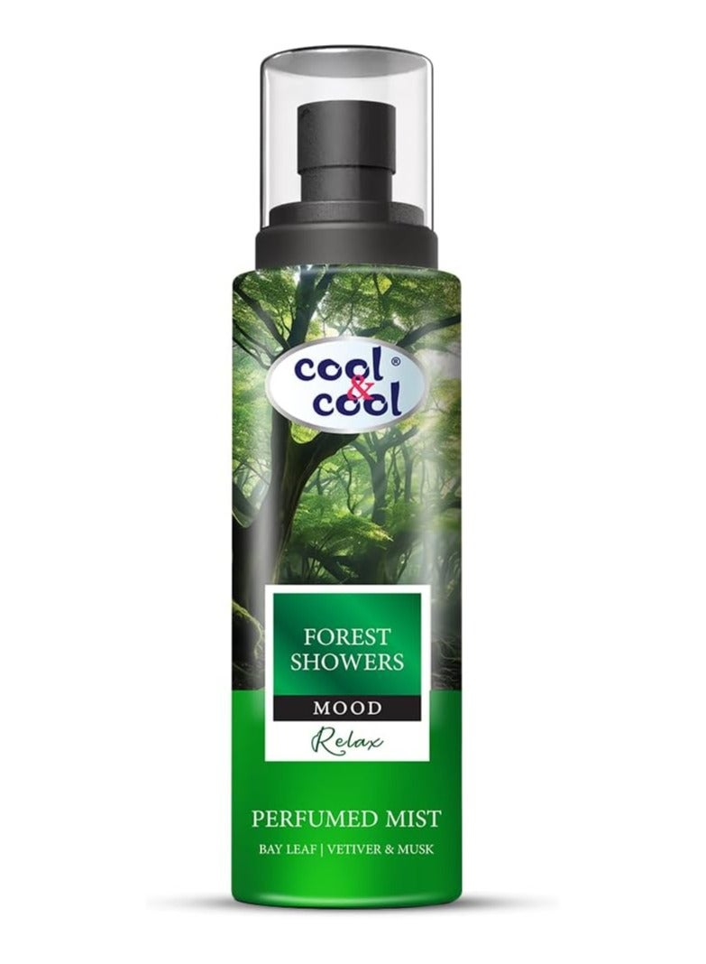 Cool & Cool Perfumed Mist Forest Showers 250ML - Bay Leaf, Vetiver & Musk – Relaxing Body Spray for Men & Women - Image 1