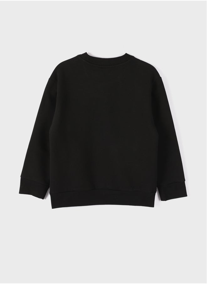 LC WAIKIKI Crew Neck Printed Boy's Sweatshirt  - Image 4