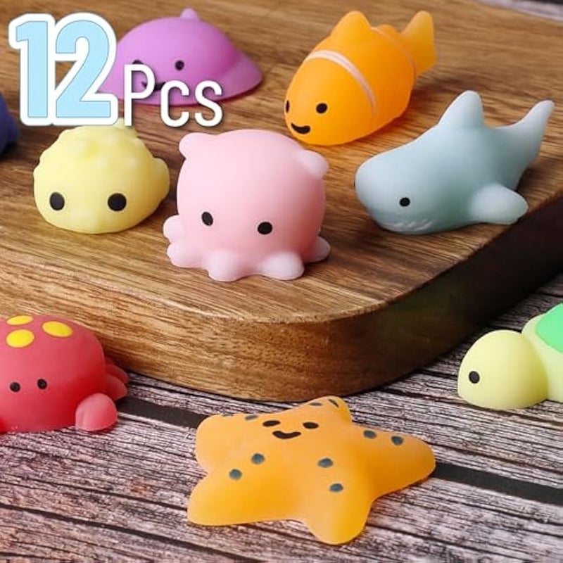 - Squishy Toys for Kids, 12 pcs, Squishy Fidget Toys, Squishies for Kids, Squishys, Mini Squishies, Squishy Animals, Squishes, Squishy Party Favors, Mini Squishy Toys - Image 2