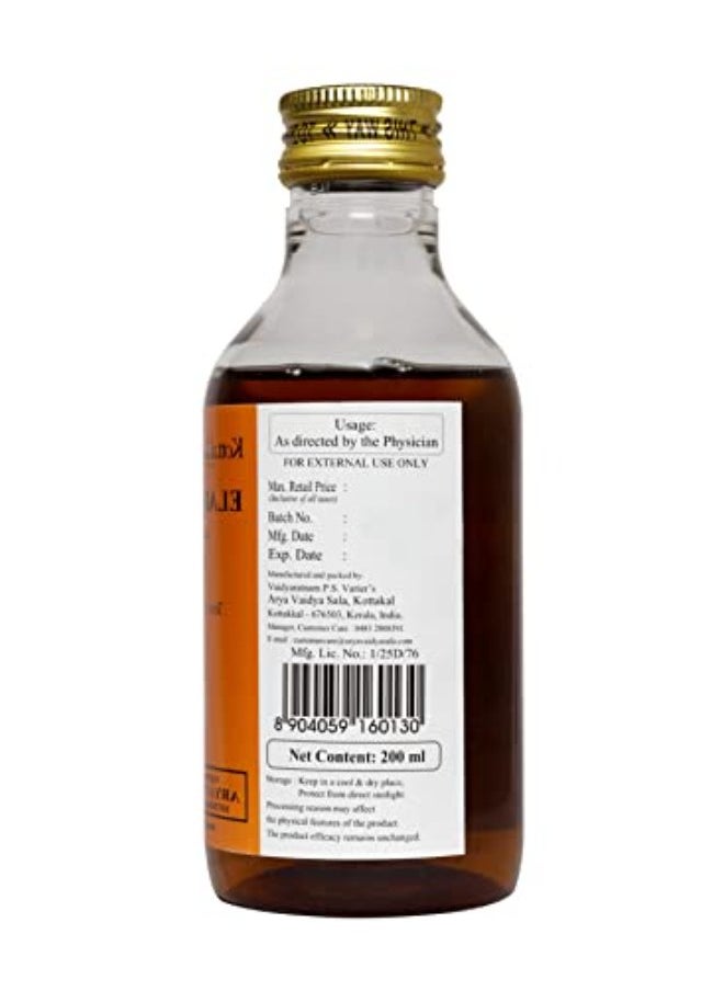Kottakkal ayurveda Eladi Tailam - 200 ml, Herbal Oil For Hair & Skin, With Natural Ingredients  - Image 3