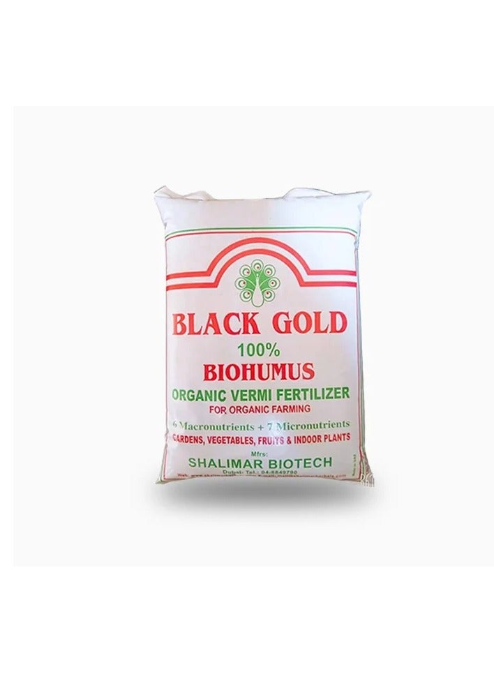 Black Gold Organic Vermi Fertilizer For All Plants 1Kg is a Premium All Natural Soil Enhancer Designed to Provide Essential Nutrients to all Types of Plants. - Image 1