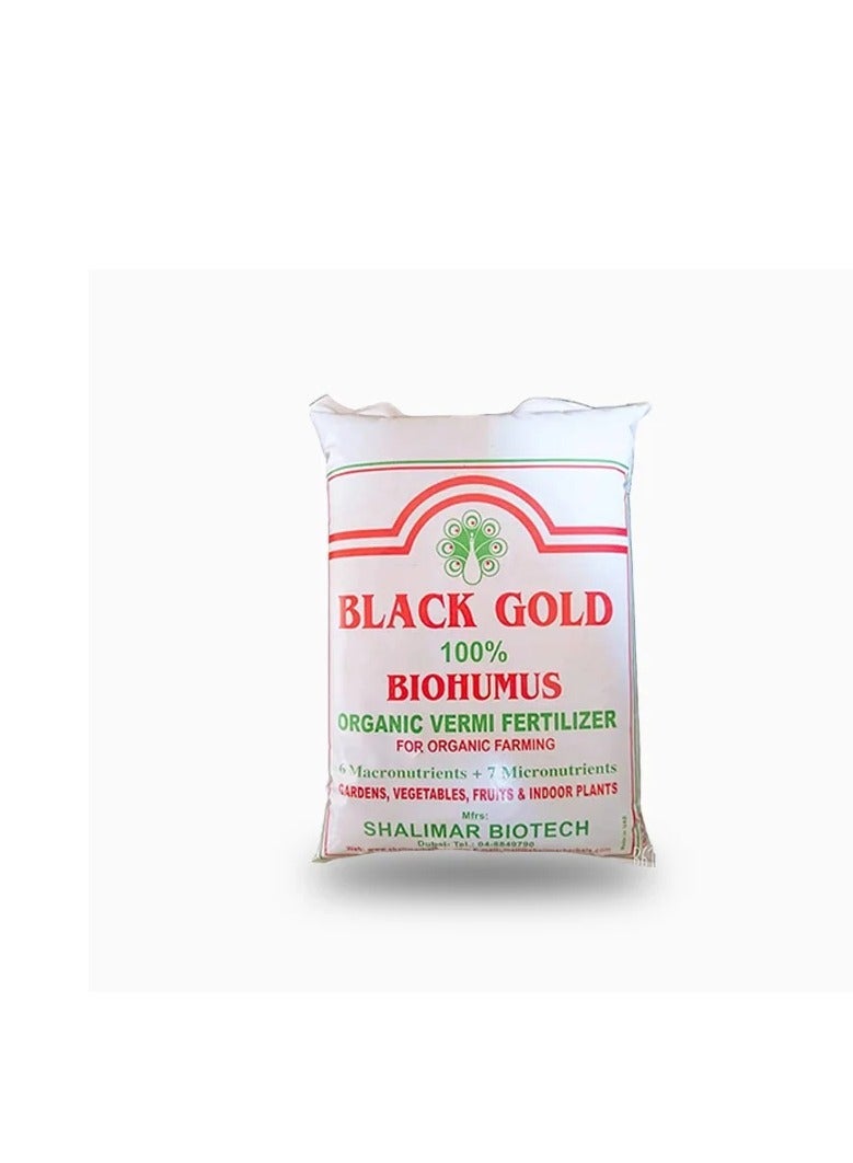 Black Gold Organic Vermi Fertilizer For All Plants 1Kg is a Premium All Natural Soil Enhancer Designed to Provide Essential Nutrients to all Types of Plants. - Image 2