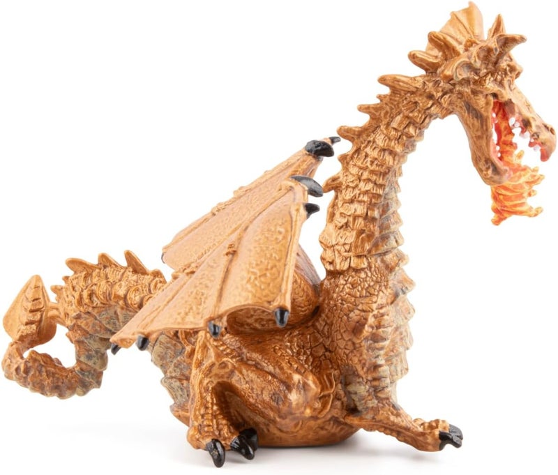 Papo HandPainted  Figurine The Enchanted World Gold Dragon with Flame 39095  Collectible  for Children  Suitable for Boys and Girls  from 3 Years Old - Image 3
