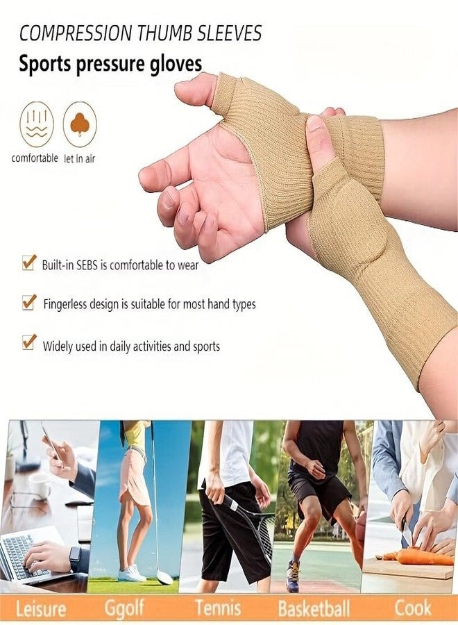 KICKZU Gel Hand Wrist Support Brace Thumb Injury Pads, Wrist and Thumb Support for Arthritis, Joint Pain, Compression Gloves for Sports Pain Relief Tendonitis, Carpal Tunnel Thumb Support - L Size - Image 4
