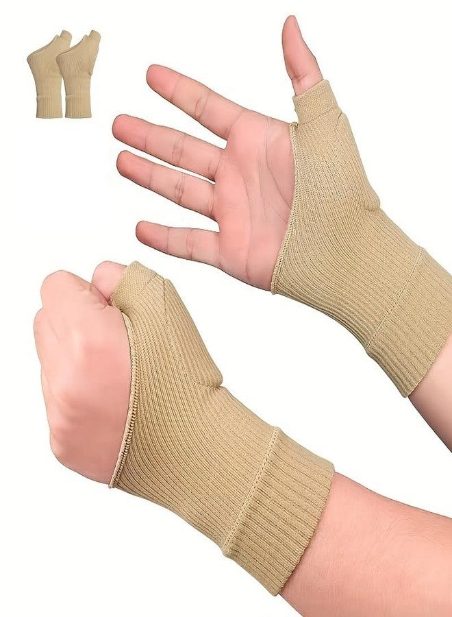 KICKZU Gel Hand Wrist Support Brace Thumb Injury Pads, Wrist and Thumb Support for Arthritis, Joint Pain, Compression Gloves for Sports Pain Relief Tendonitis, Carpal Tunnel Thumb Support - L Size - Image 1