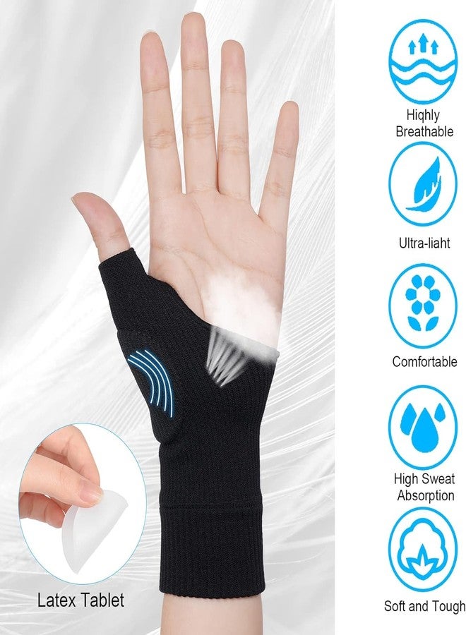 KICKZU Gel Hand Wrist Support Brace Thumb Injury Pads, Wrist and Thumb Support for Arthritis, Joint Pain, Compression Gloves for Sports Pain Relief Tendonitis, Carpal Tunnel Thumb Support - L Size - Image 2