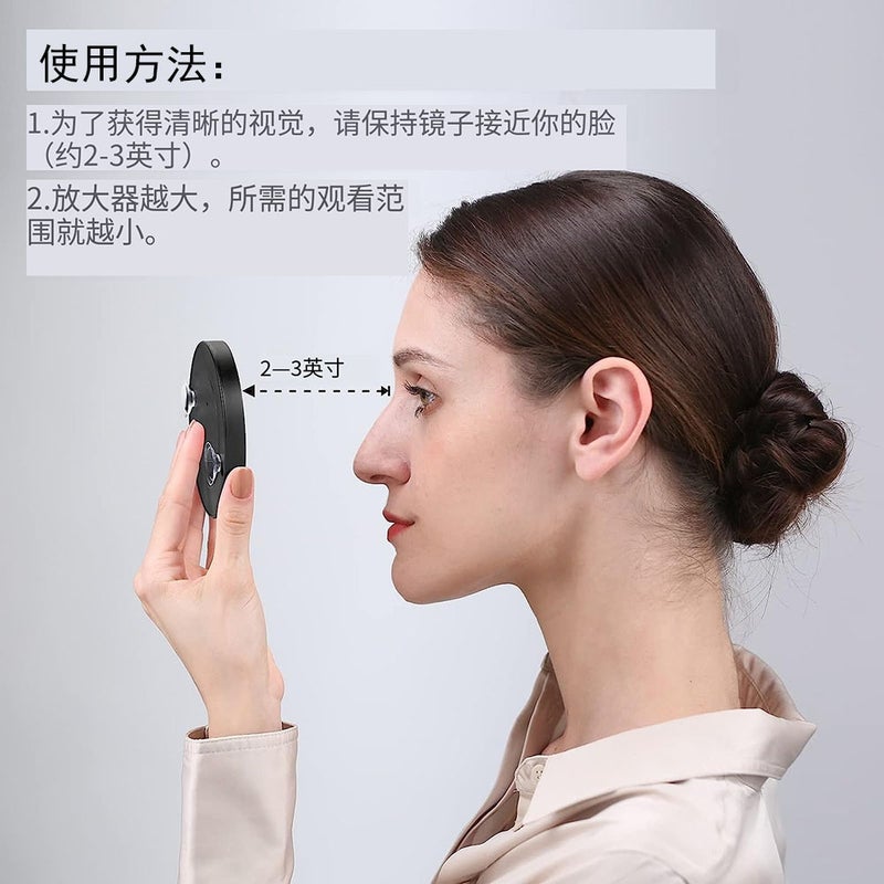 Enlarged Mirror Blackhead Removal 20 Times Pore Expansion Squeeze Acne Cosmetic Mirror 30 Times 10 Times Suction Cup Small Portable - Image 4