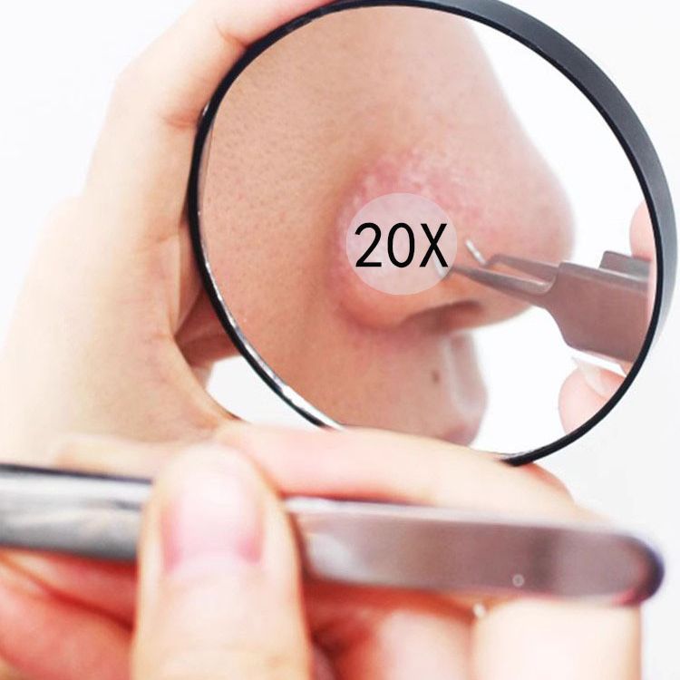 Enlarged Mirror Blackhead Removal 20 Times Pore Expansion Squeeze Acne Cosmetic Mirror 30 Times 10 Times Suction Cup Small Portable - Image 5