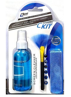 Zero Efficient 3-in-1 Cleaning Kit for PC, laptops, LCD TV , Monitor , Camera , Smartphone, Lens, Tablet / 100ML  - Image 1