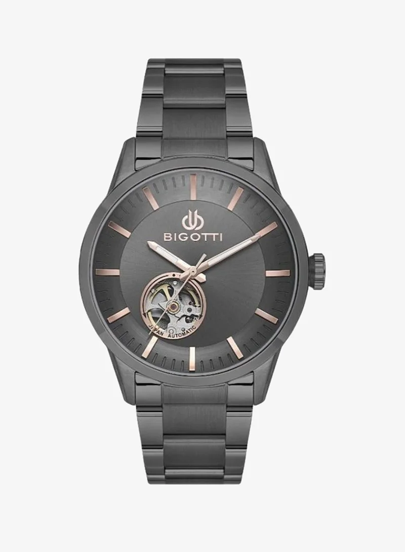 BIGOTTI Bigotti - Raffinato Men Watch | Stainless SteelSteel Case | Analog | Round Dial | Mineral Glass | Japan Automatic Movement | Water Resistant 50 Meters
