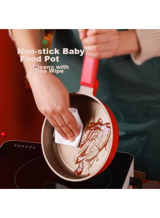Didinika Baby Food Pot, Infant-specific, All-in Ceramic Non-stick Pan For Frying And Cooking, Multifunctional, Zodiac Dragon-shaped Frying Pan, 18cm - Image 2