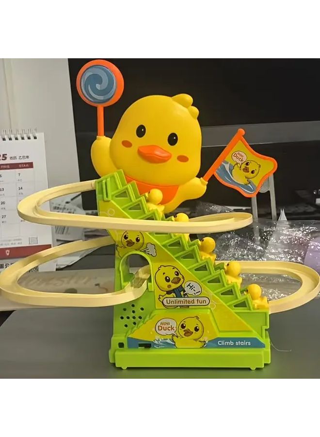 6 بط صعود الدرج لعبة مع منحدر حلزوني مسار انزلاق تطوير المهارات الحركية هدية - Image 2