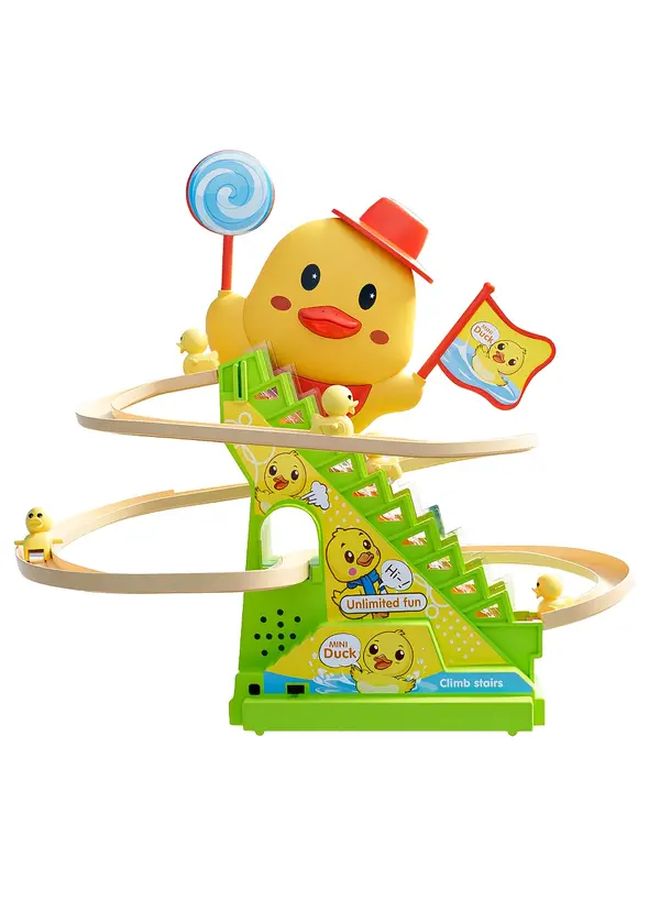 6 بط صعود الدرج لعبة مع منحدر حلزوني مسار انزلاق تطوير المهارات الحركية هدية - Image 4