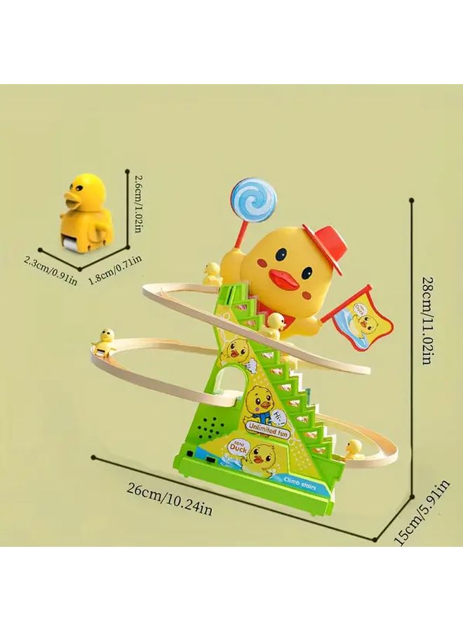 6 بط صعود الدرج لعبة مع منحدر حلزوني مسار انزلاق تطوير المهارات الحركية هدية - Image 3