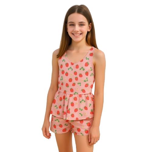 DRAUSS One Piece Girl's Synthetic Digital Printed Swimming Costume in Frock Style. Pink - Image 2