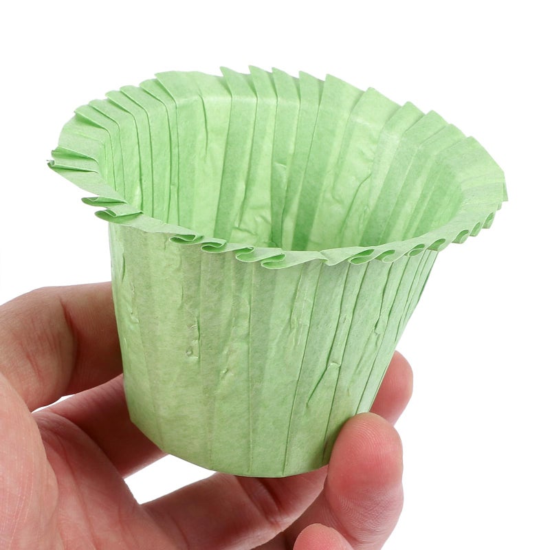 Large Green Greaseproof Cupcake Liners 50pcs Baking Muffin Cups for Parties Desserts - Image 5