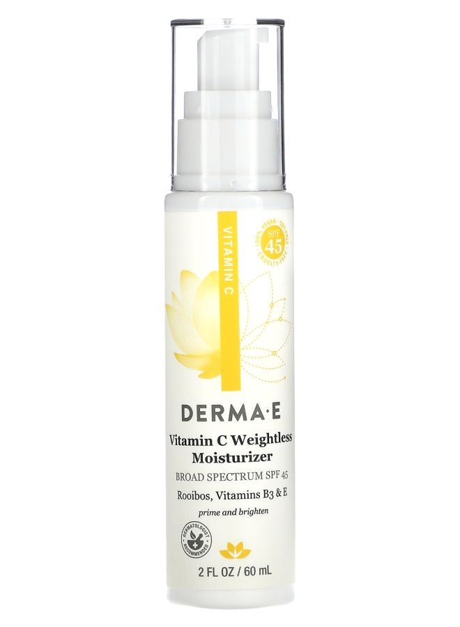 derma-e Vitamin C Weightless Moisturizer SPF 45 2 fl oz (60 ml)