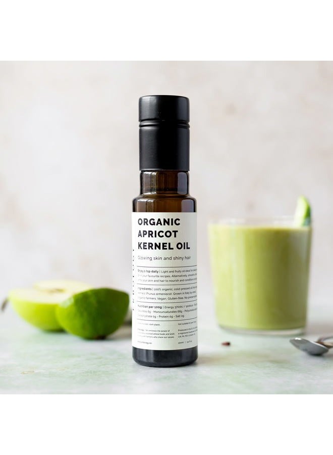 Erbology Organic Apricot Kernel Oil 100ml - Cold-Pressed - Skin and Gut Health - Small Batch - Sustainably Sourced in Italy - No Additives or Preservatives - Vegan - GMO-Free - Image 3