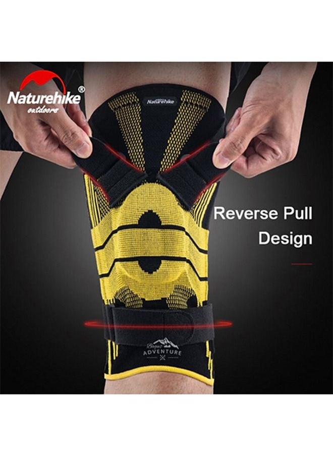 Naturehike - HJ K01 Wing Professional External Stabilized Patella Knee Brace Yellow/M - Image 1