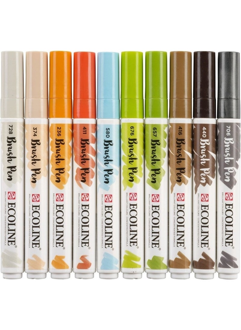 Talens Ecoline Brush Pen 10LU Architectural  - Image 1